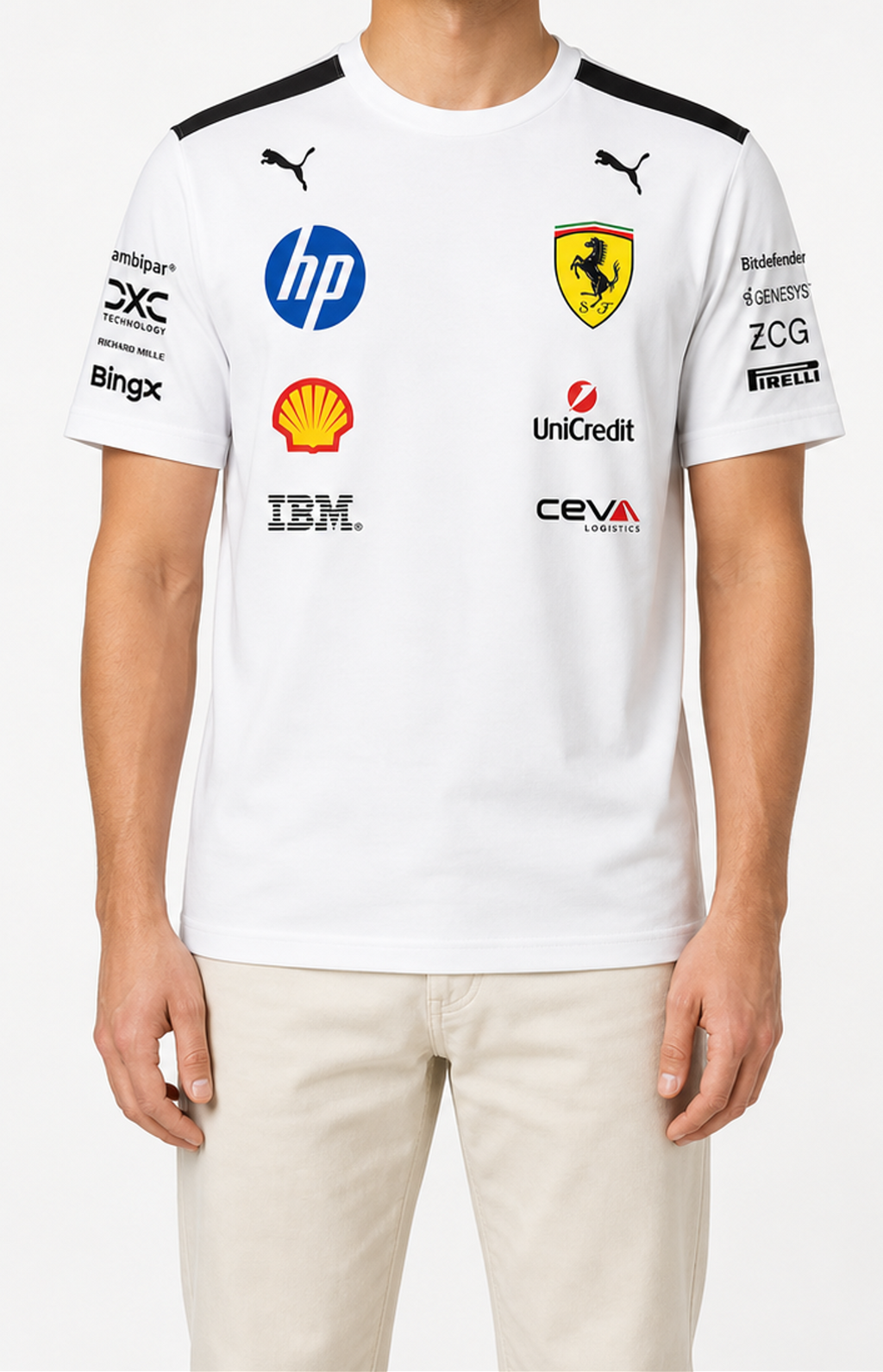Scuderia Ferrari Hp Relaxed-Fit White