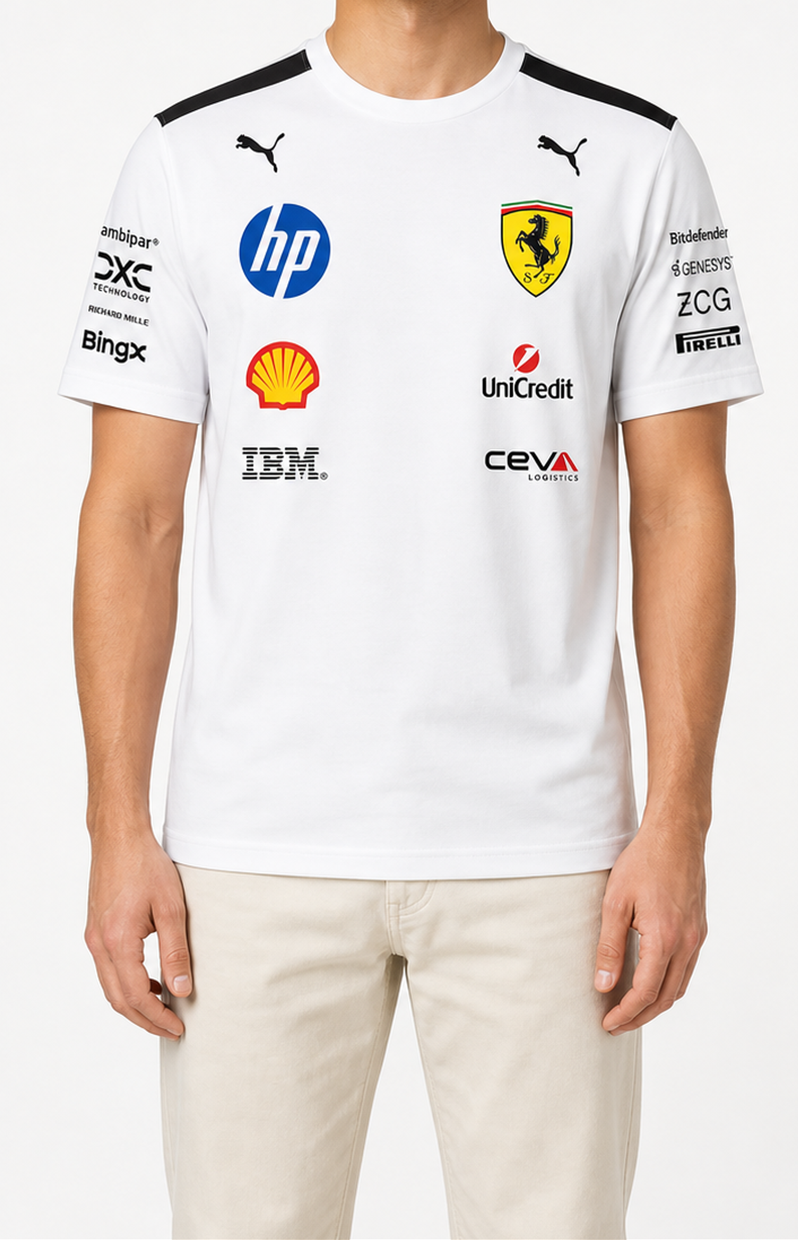 Scuderia Ferrari Hp Relaxed-Fit White
