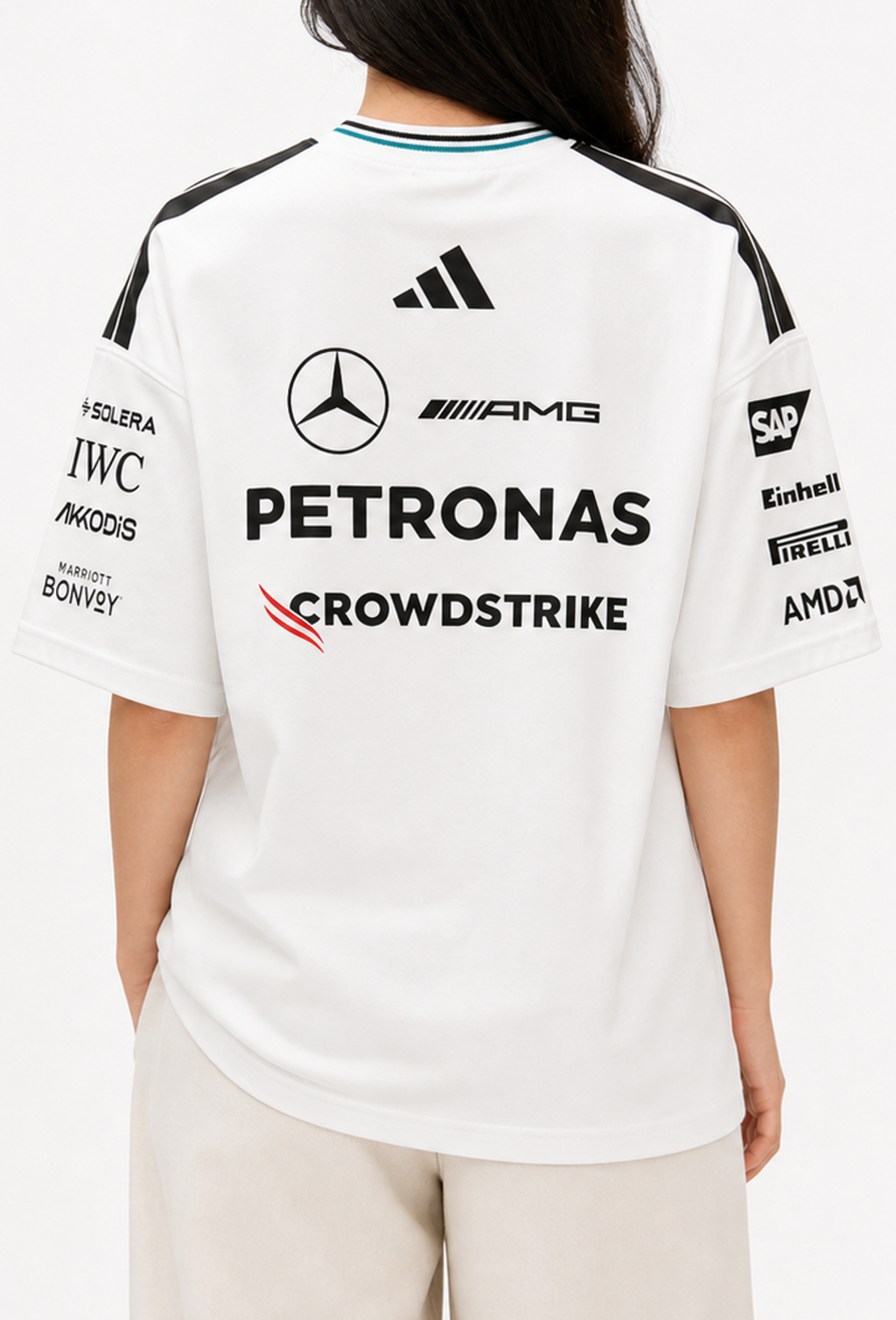 Mercedes AMG Petronas Relaxed-Fit White