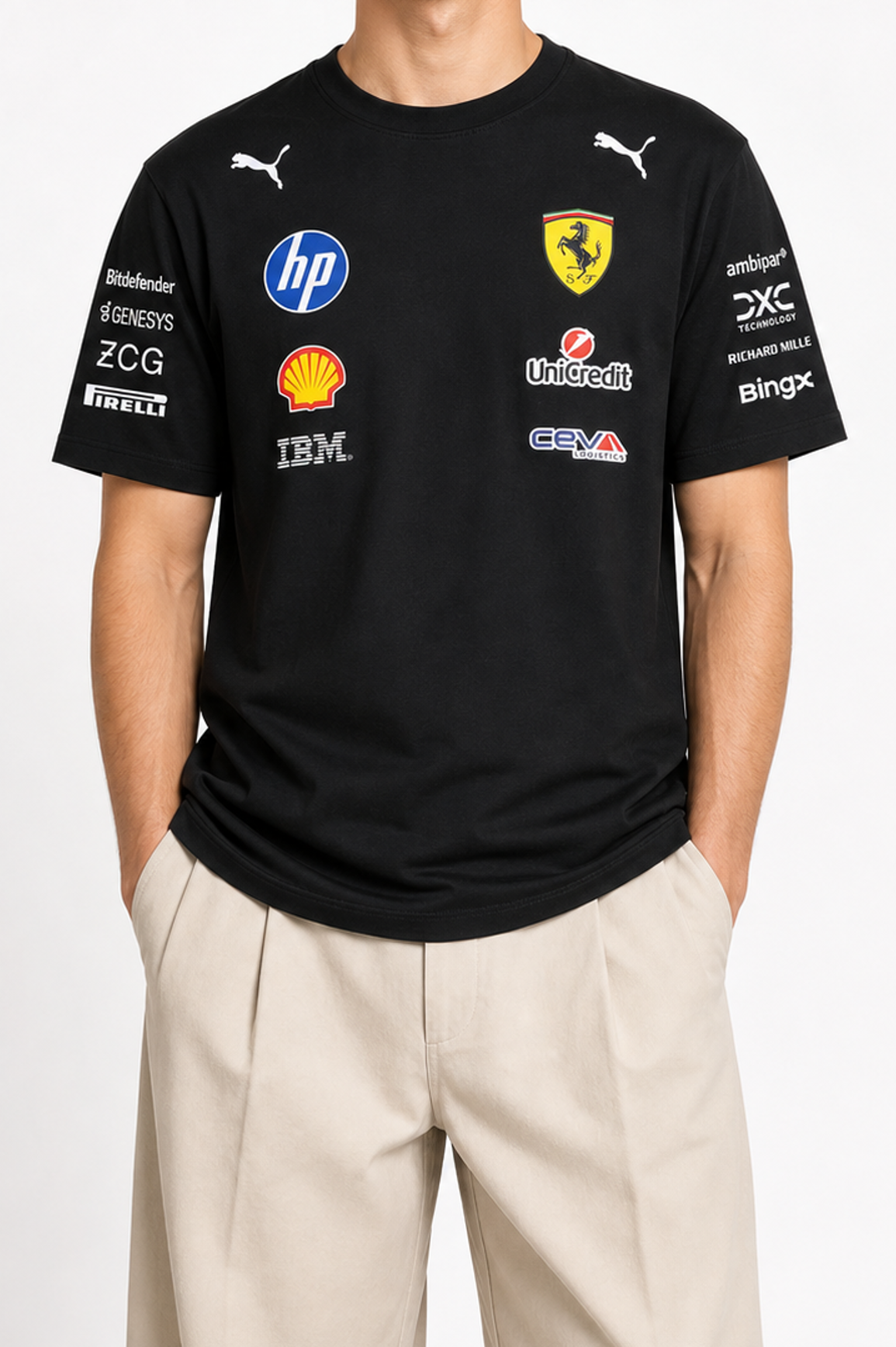 Scuderia Ferrari Hp Relaxed-Fit Black