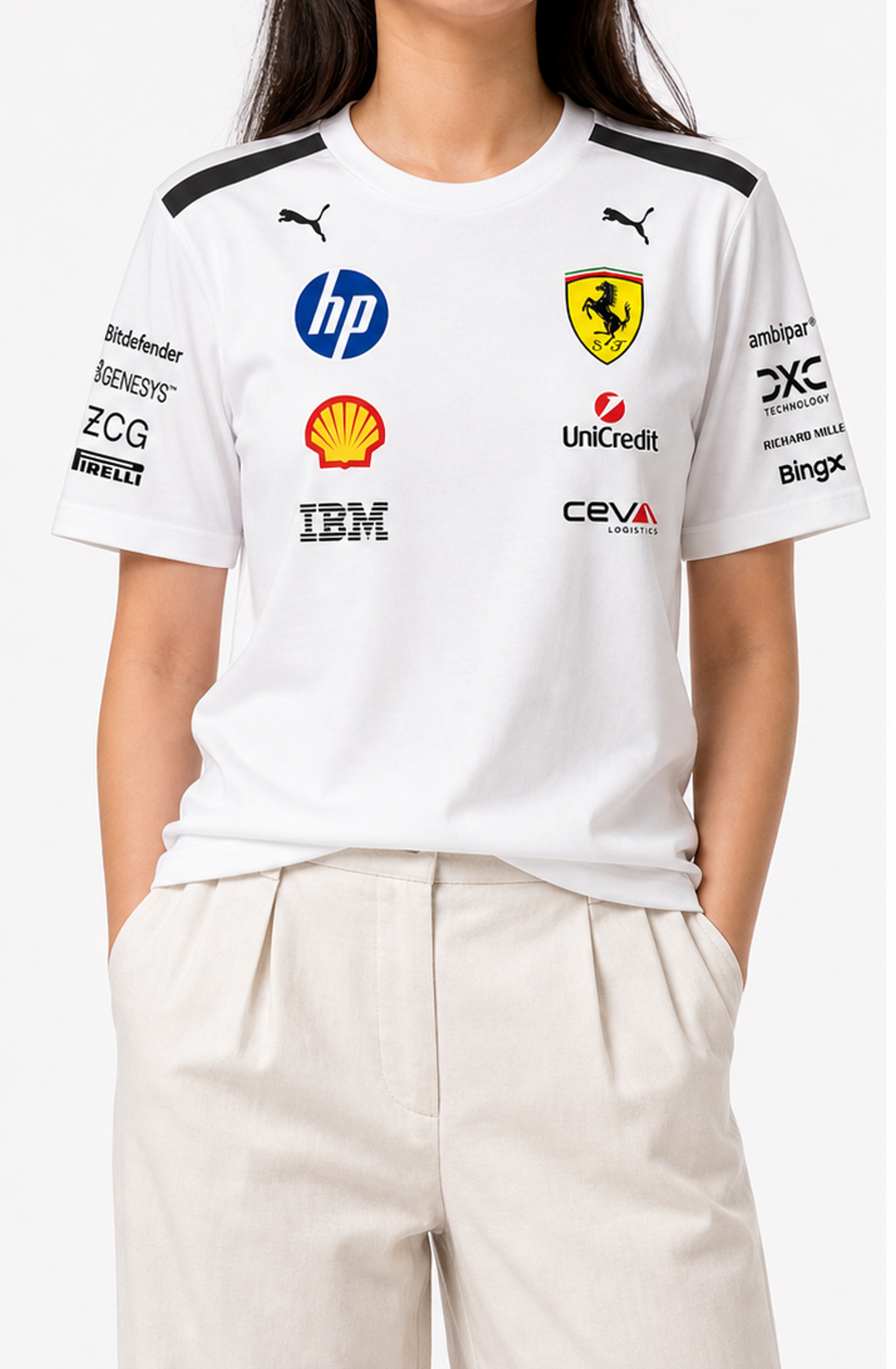 Scuderia Ferrari Hp Relaxed-Fit White
