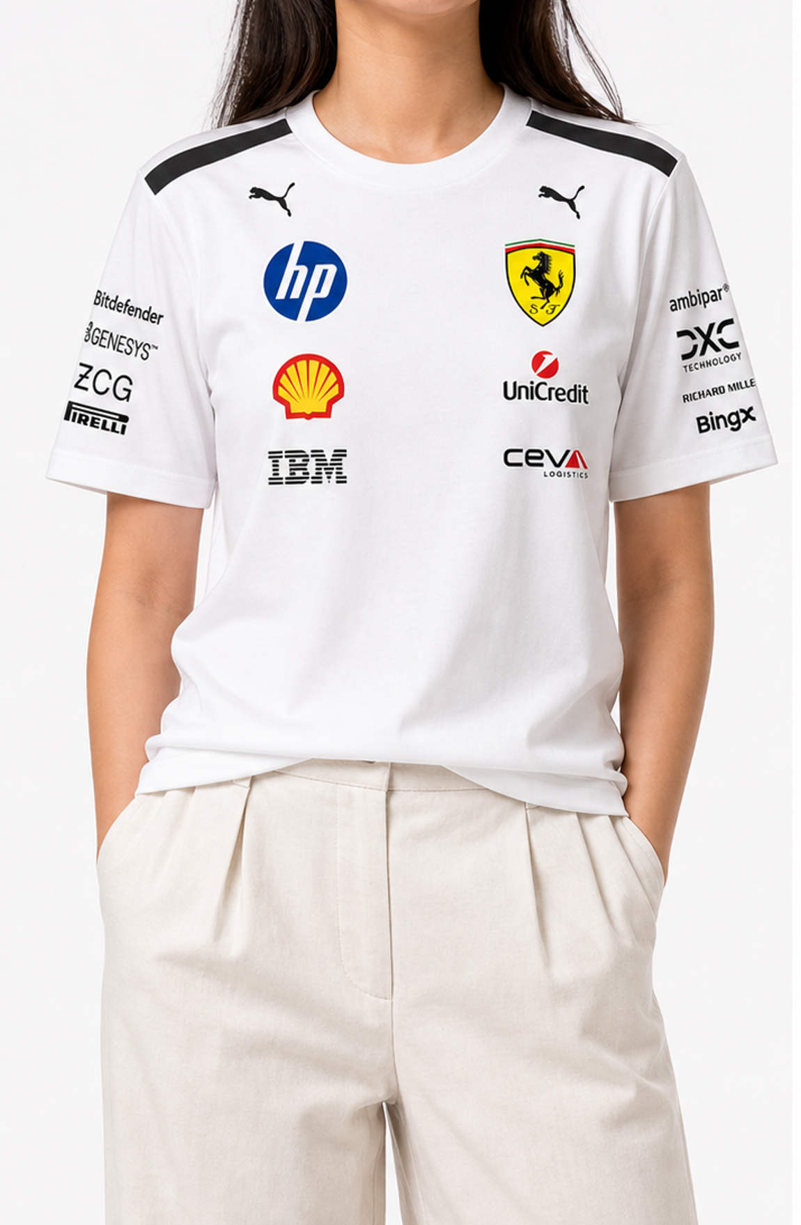 Scuderia Ferrari Hp Relaxed-Fit White