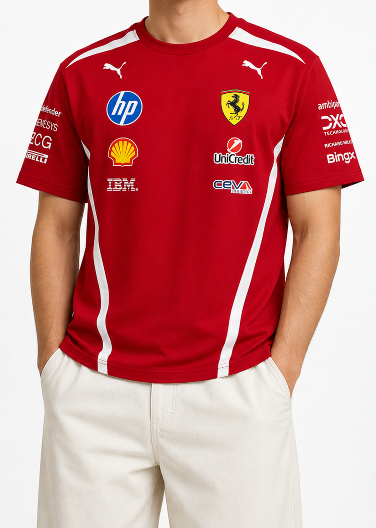 Scuderia Ferrari Hp Relaxed-Fit Red