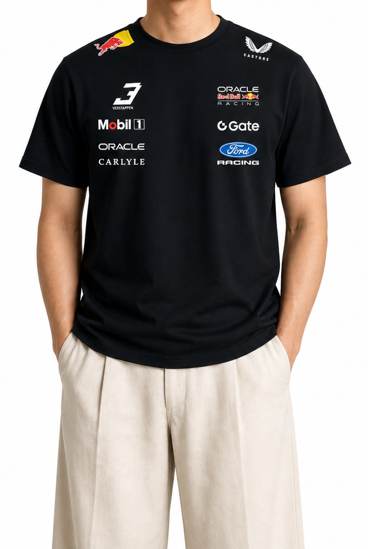 Oracle Red Bull Racing T-Shirt — Max Verstappen Black