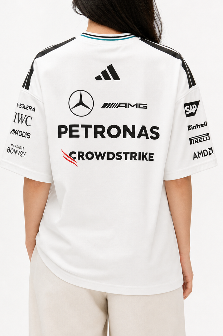 Mercedes AMG Petronas Relaxed-Fit White