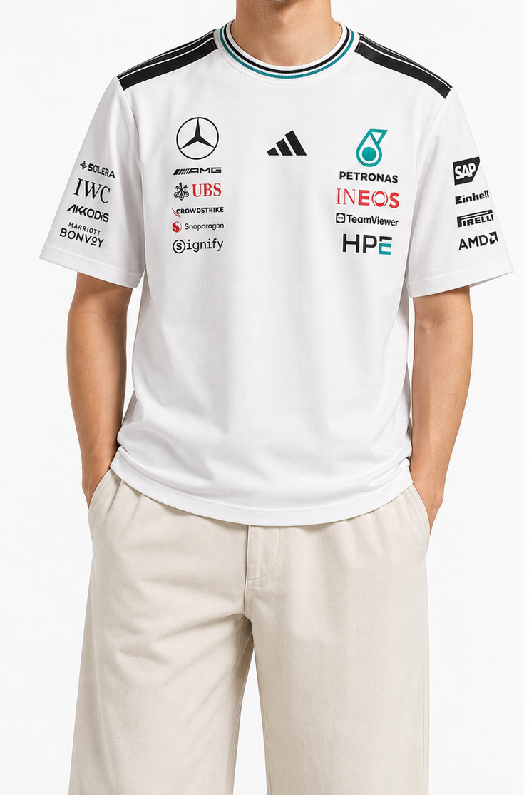 Mercedes AMG Petronas Relaxed-Fit White